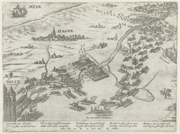 Alte Karte von Hamburg, Deutschland, die Gebäude, Bäume, Boote und handgeschriebene Texte auf altem Papier zeigt.