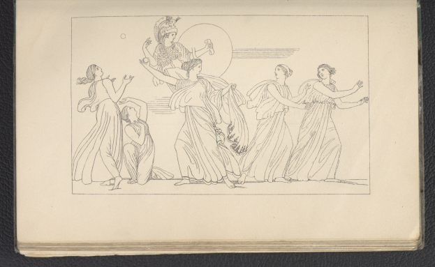 Ein Buchumschlag mit einer lebendigen Illustration einer Gruppe tanzender Frauen in dynamischen, synchronisierten Posen.