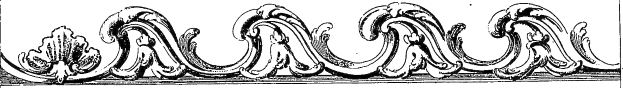 Schwarz-weißes dekoratives Design mit detailreichen Schwüngen und Kurven, das das Wort "ländlich" in fetter Schrift in der Mitte zeigt.